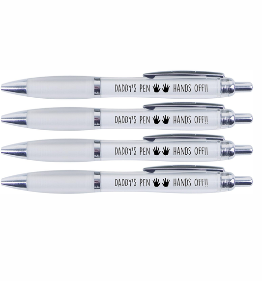 4 x Daddys Pens "HANDS OFF"