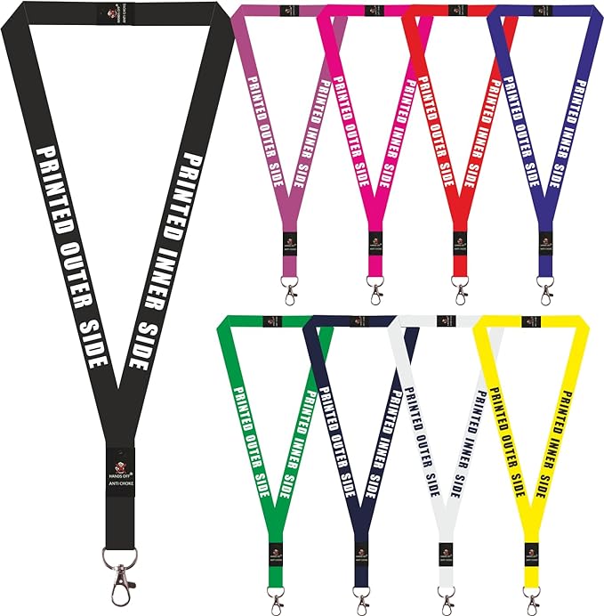 Hands Off Personalised Printed Lanyards Custom printed with Any Text