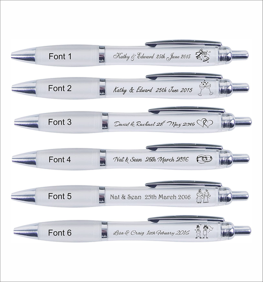 Personalised Wedding Pens