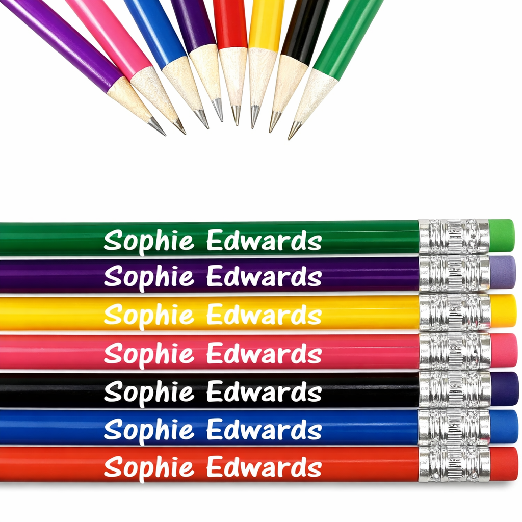 8x Personalised Recycled Pencils
