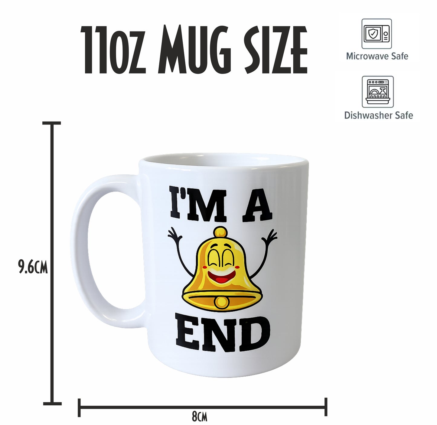 funny novelty mug IM A BELL END