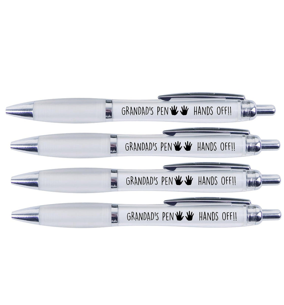 4 x Grandad"s pen "HAND'S OFF"