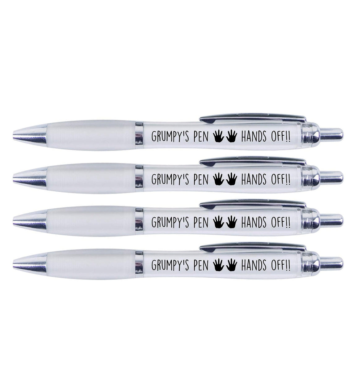 4 x Grumpy's Pens "HANDS OFF"
