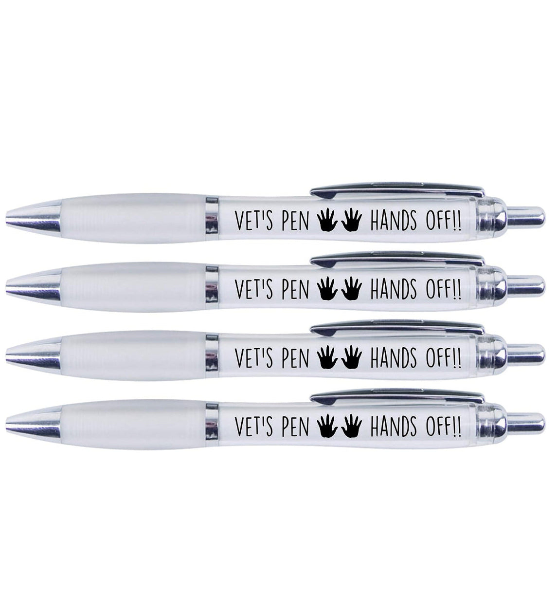 4 x Vets's Pens "HANDS OFF"