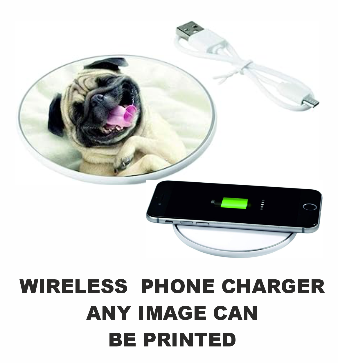 Personalised wireless phone charger 