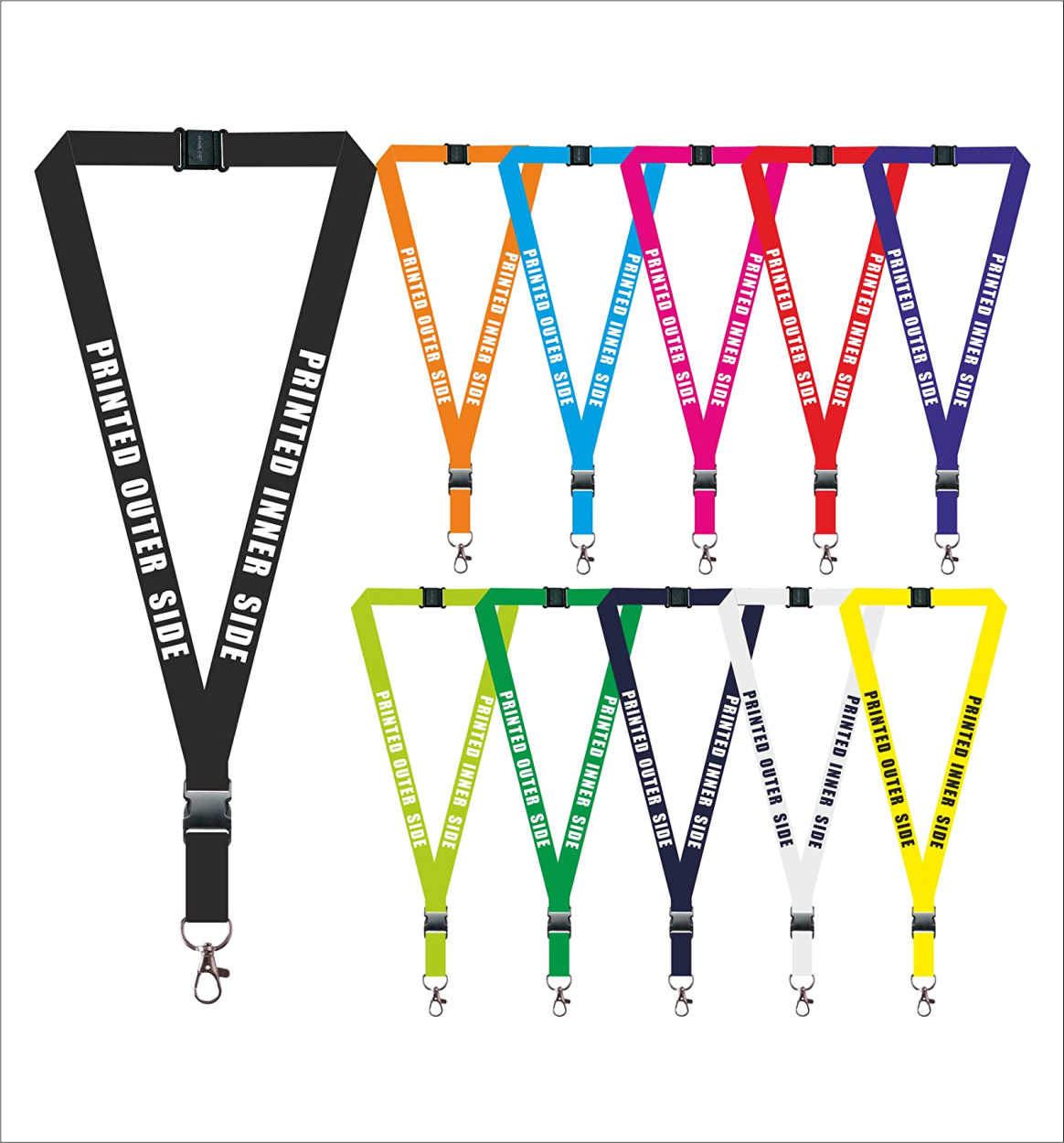 Personalised clip lanyard