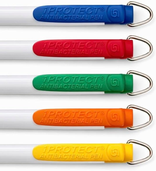 Hands Off multicolour Antibacterial Pen's x 5