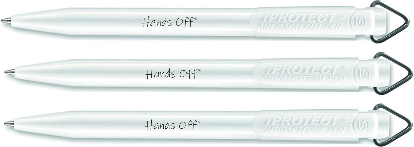 Hands Off white Antibacterial Pen's x 5