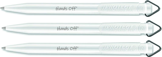 Hands Off white Antibacterial Pen's x 5
