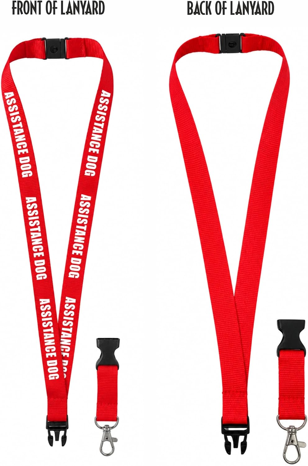 Assistance Dog ID Alert Card with id Card Holder (Card and Lanyard Set)