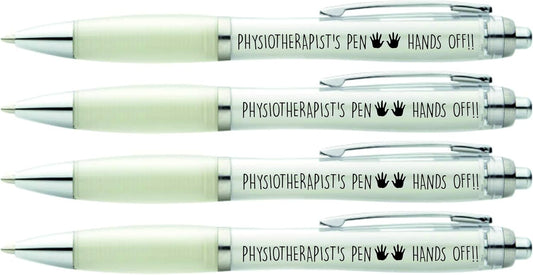 Hands Off PHYSIOTHERAPIST’S PEN 4 x PRINTED PENS FOR PHYSIOTHERAPIST’S