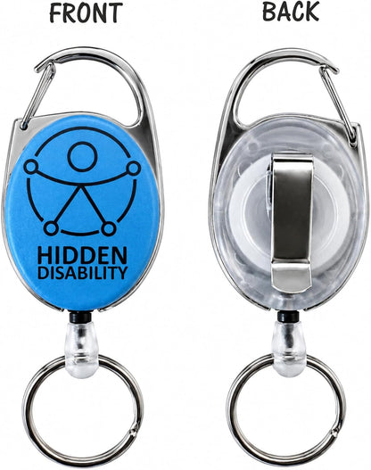 Hidden Disabilities Awareness Lanyard Set – Multilingual Travel Support Aena Invisible Disability Badge.