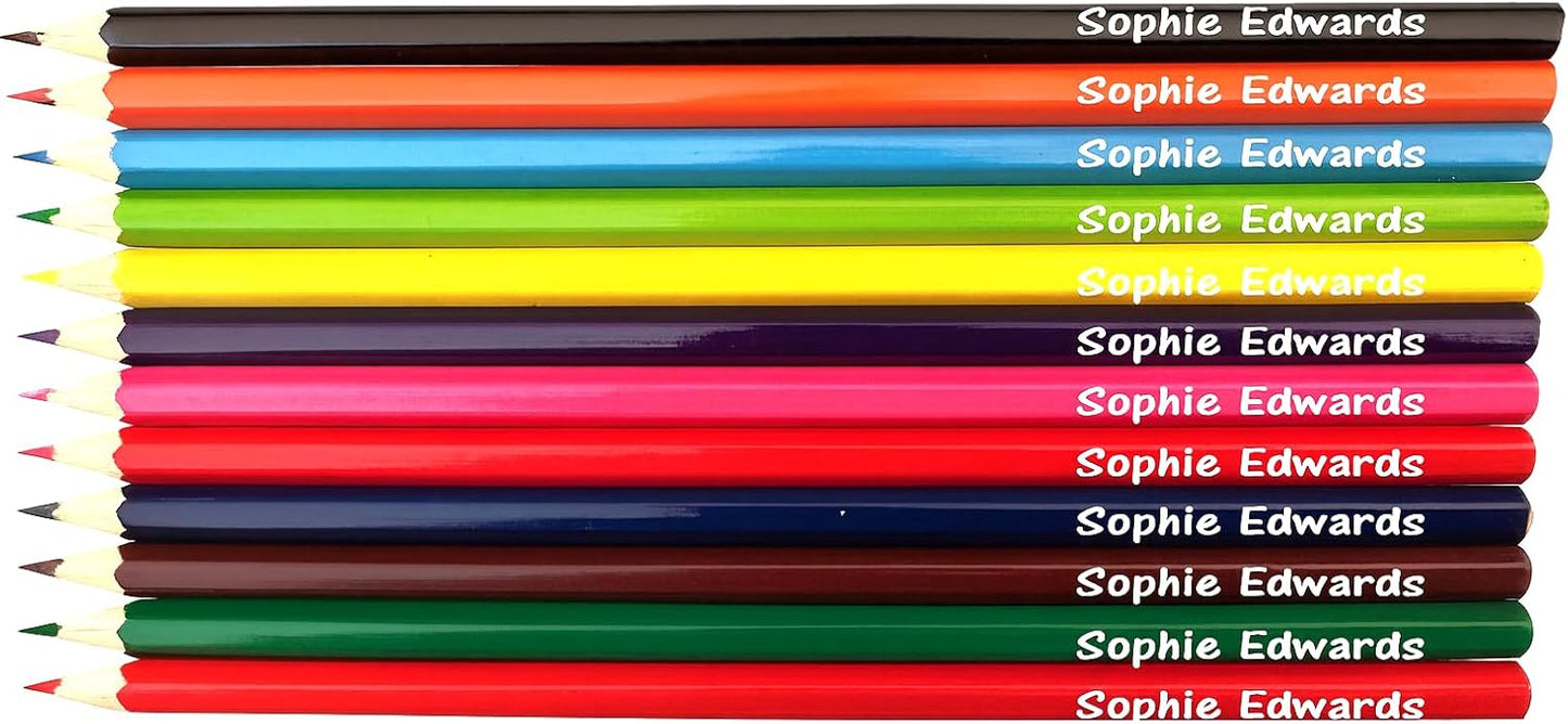 Personalised Colouring Pencils x 12