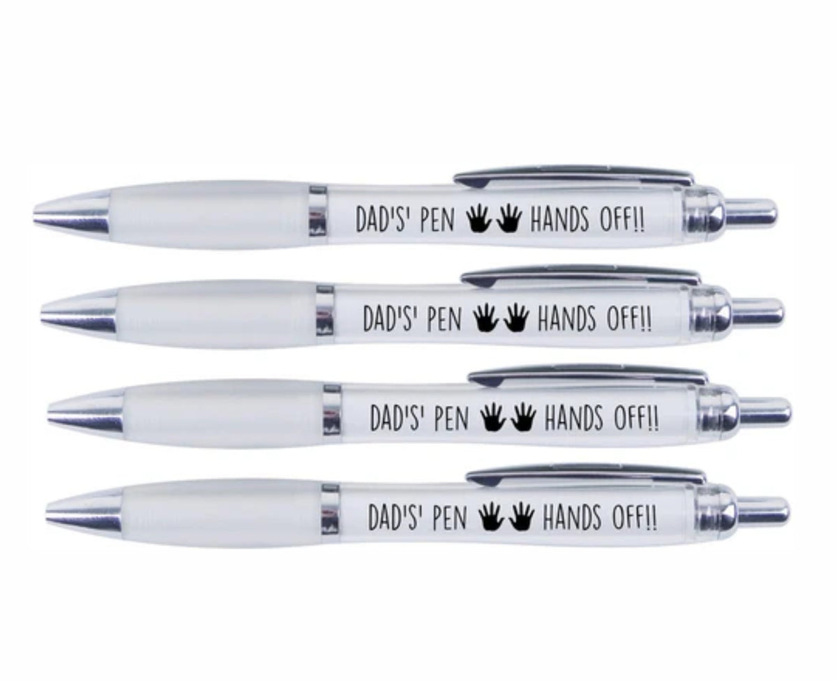 4x Dads pen hands off