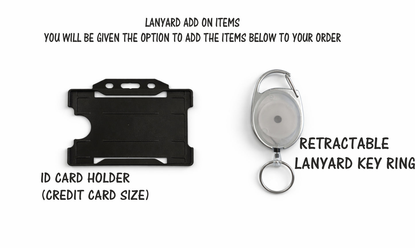 Personalised Lanyard with Detachable Clip