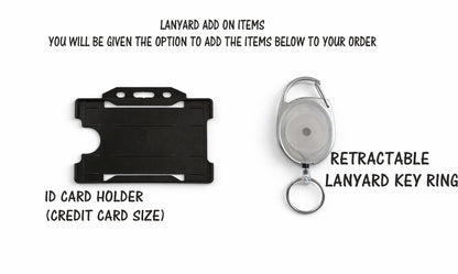 Personalised Lanyard with Detachable Clip