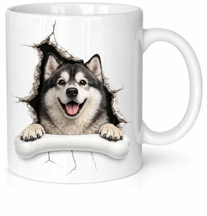 Personalised Dog Breed Mug – Custom Name on Bone