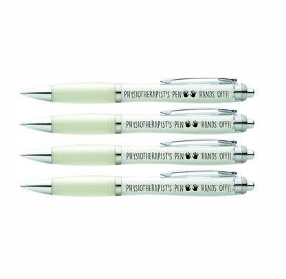 Hands Off PHYSIOTHERAPIST’S PEN 4 x PRINTED PENS FOR PHYSIOTHERAPIST’S