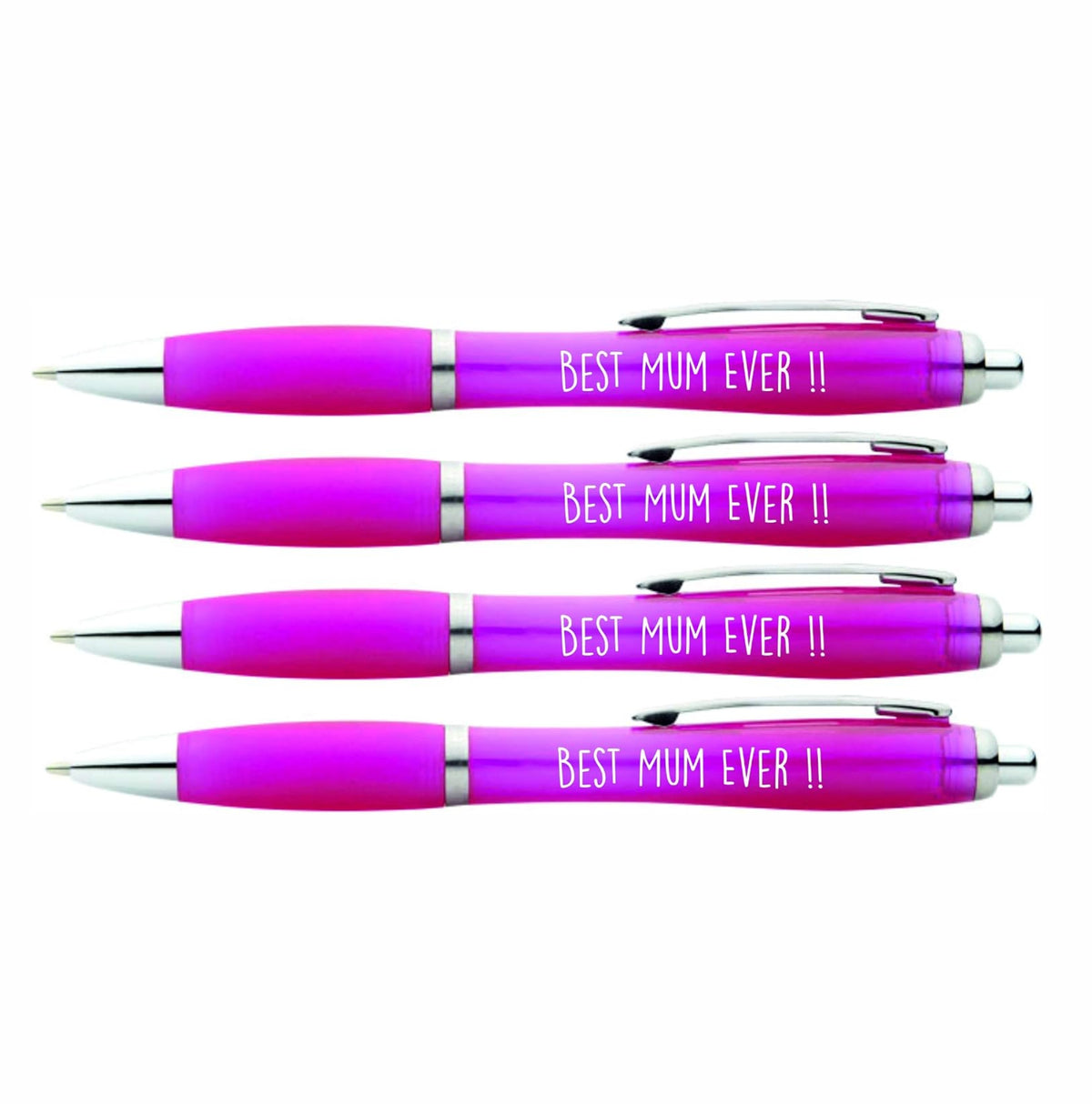 4x Best Mum Ever  Pink Pens