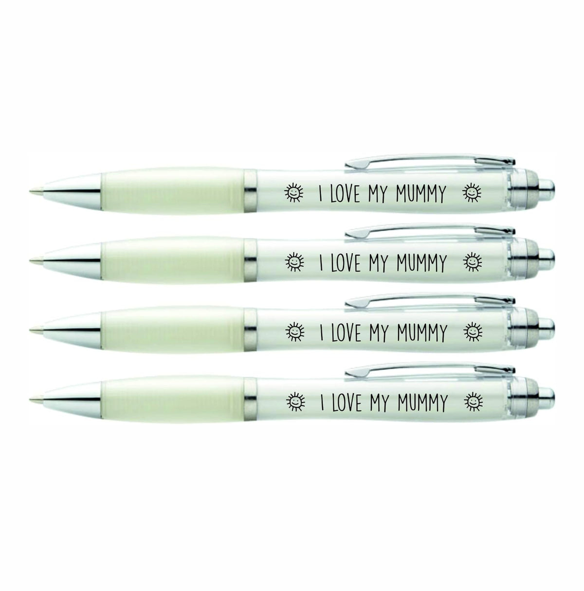 x4 'I Love My Mummy' Printed Pens