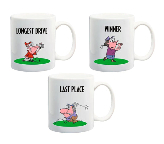 Golf Tournament Award Mug Set (3pcs)