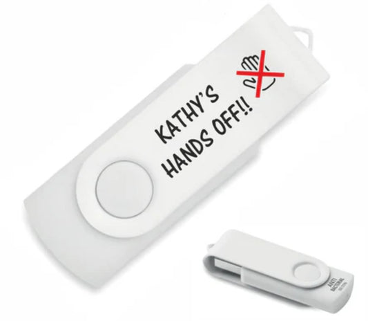 Antibacterial personalised 16GB USB Flash Drive ANY FIRST NAME PRINTED