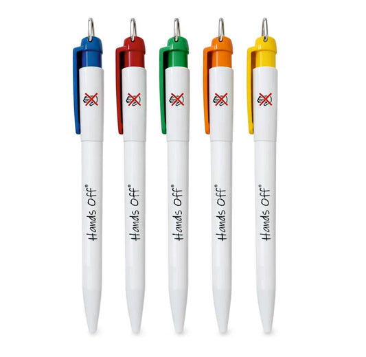 Hands Off multicolour Antibacterial Pen's x 5