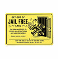 Get Out of Jail Free Card Funny Adulting Novelty Gag credit card size