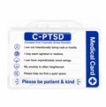C-PTSD Hidden Disability Awareness Medical Card with Clear Holder