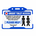 Urgent Toilet Access Card | Wallet Size Medical Card for Urgent Toilet Access | Hidden Disability Support for Bladder & Bowel Conditions