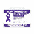 Epilepsy Awareness Card with Clear Card Holder