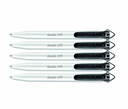 Hands Off black Antibacterial Pen's x 5