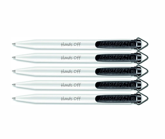 Hands Off black Antibacterial Pen's x 5