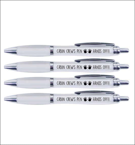 4 x Cabin crew's pen "HAND'S OFF"