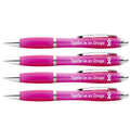4 x Cancer Awareness Pens Together We Are Stronger