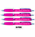 4 x Pink Don't Touch my F***ing pen