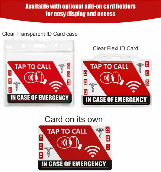 NFC In Case of Emergency (ICE) Card – Tap to Call Emergency Contact