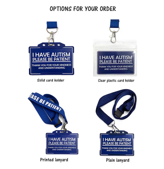 Autism Awareness Lanyard | Please Be Patient ID Card