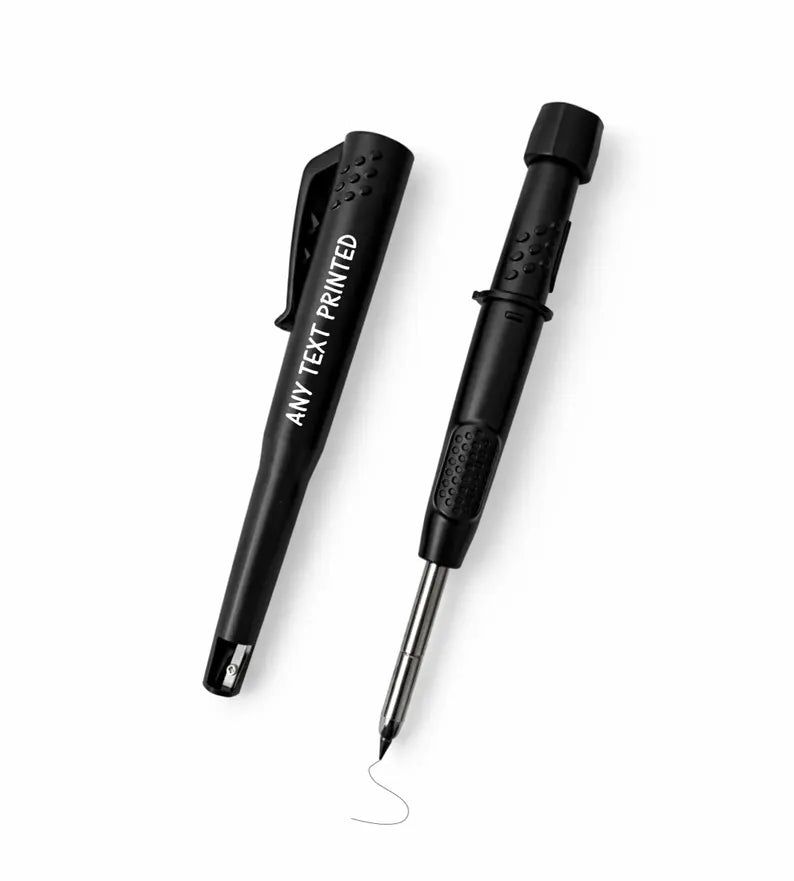 Personalised Construction Pencil with Inbuilt Sharpener | Custom Builder Pencil