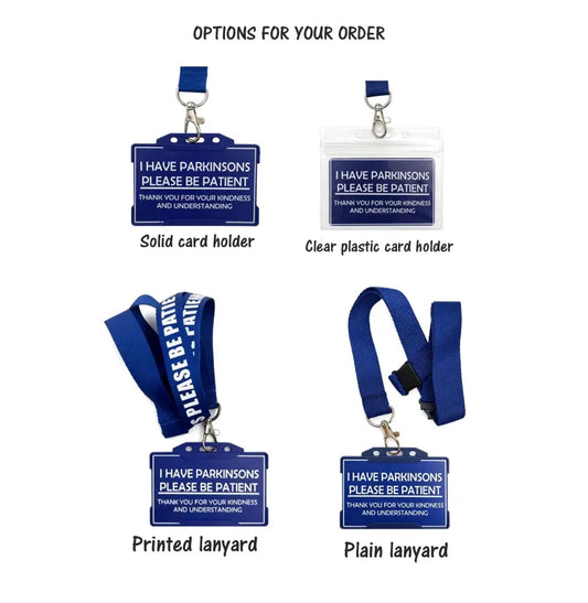 Parkinson's Awareness Lanyard with ID Card | Invisible Disability