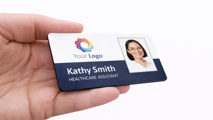 Personalised ID Name Badge with Photo, 76x38x3mm