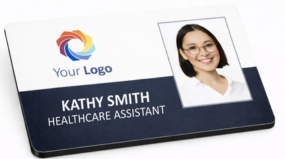 Personalised ID Name Badge with Photo, 76x38x3mm