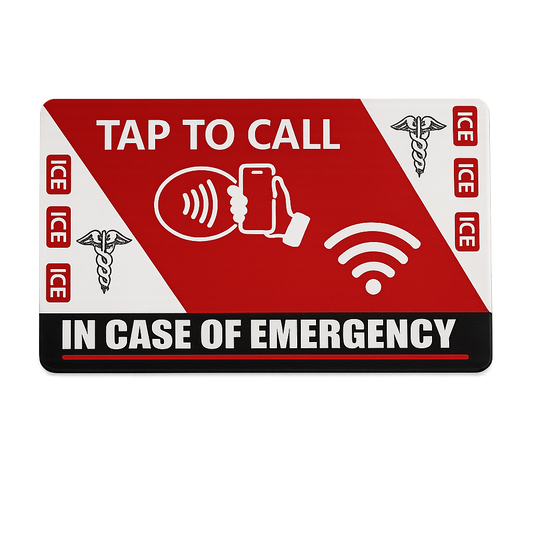 NFC In Case of Emergency (ICE) Card – Tap to Call Emergency Contact