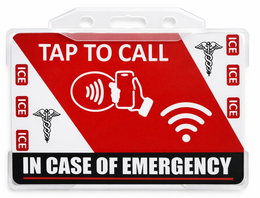 NFC In Case of Emergency (ICE) Card – Tap to Call Emergency Contact