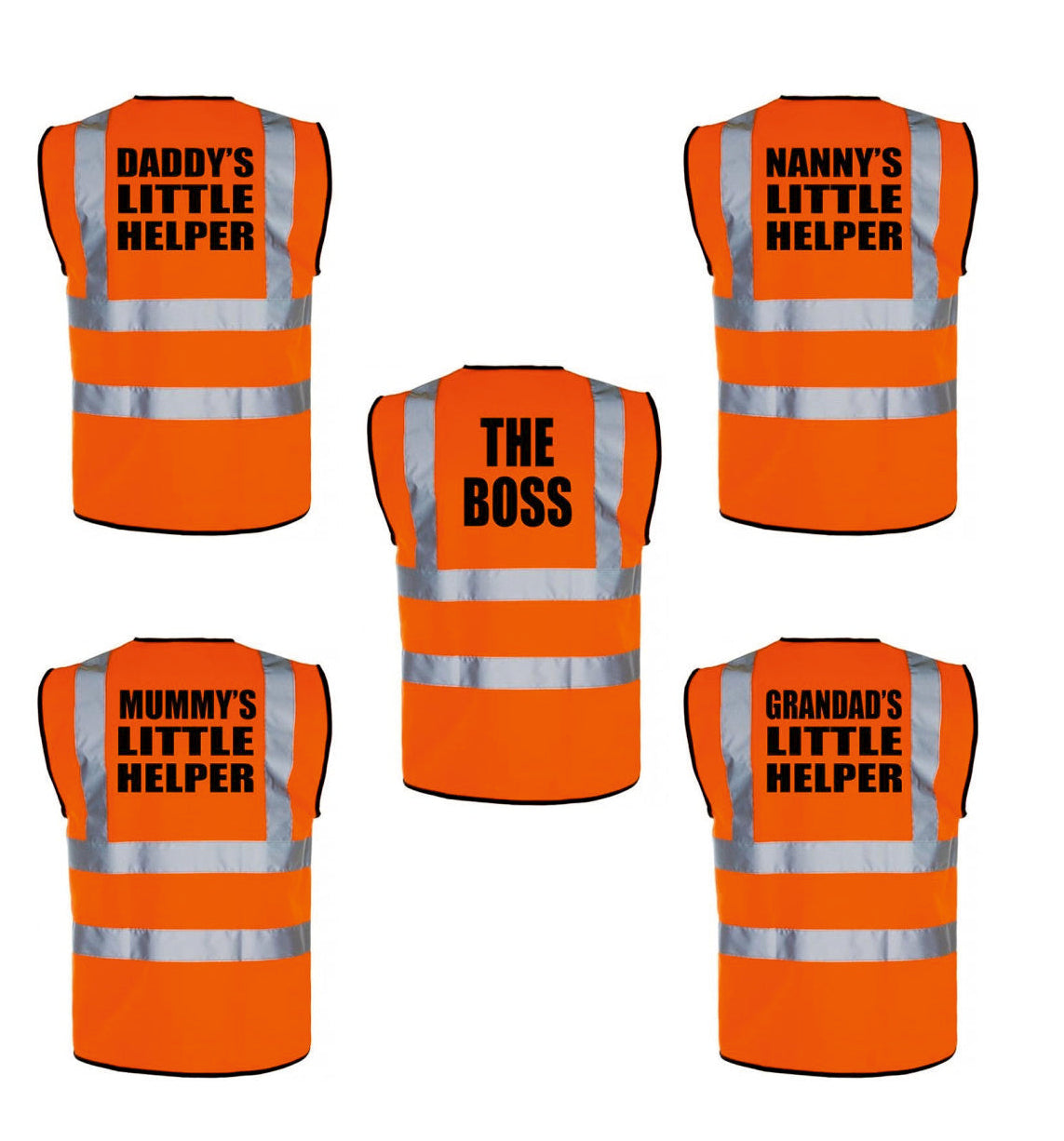 Kids Novelty High Visibility Vests Orange