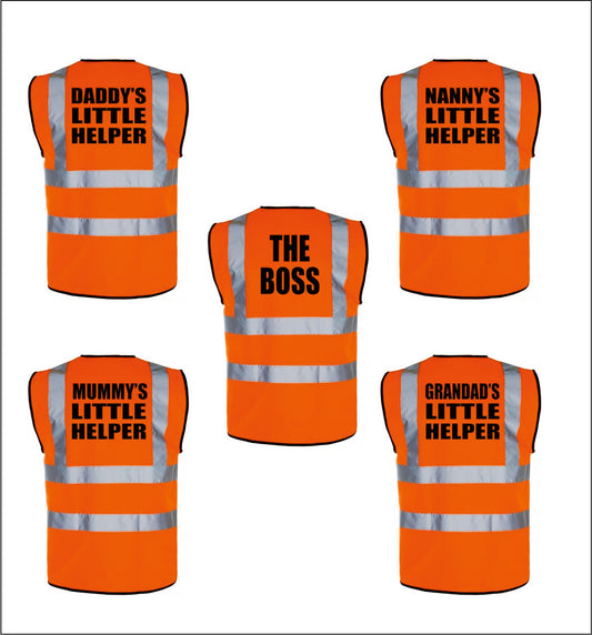 Kids Novelty High Visibility Vests Orange