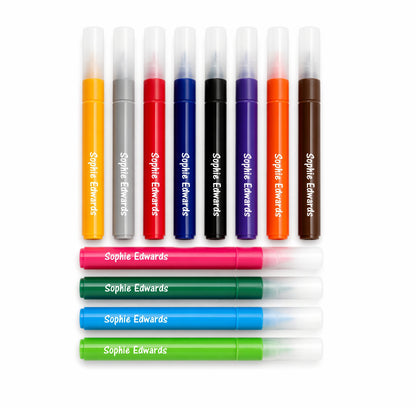 Personalised Colouring Markers – Box of 12