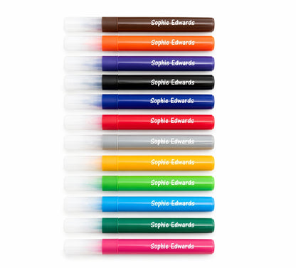 Personalised Colouring Markers – Box of 12