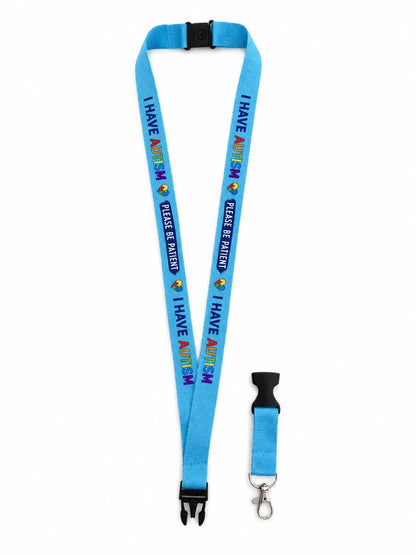 Autism Awareness Lanyard Set | Badge Holder, Retractable Reel, Hidden Disability