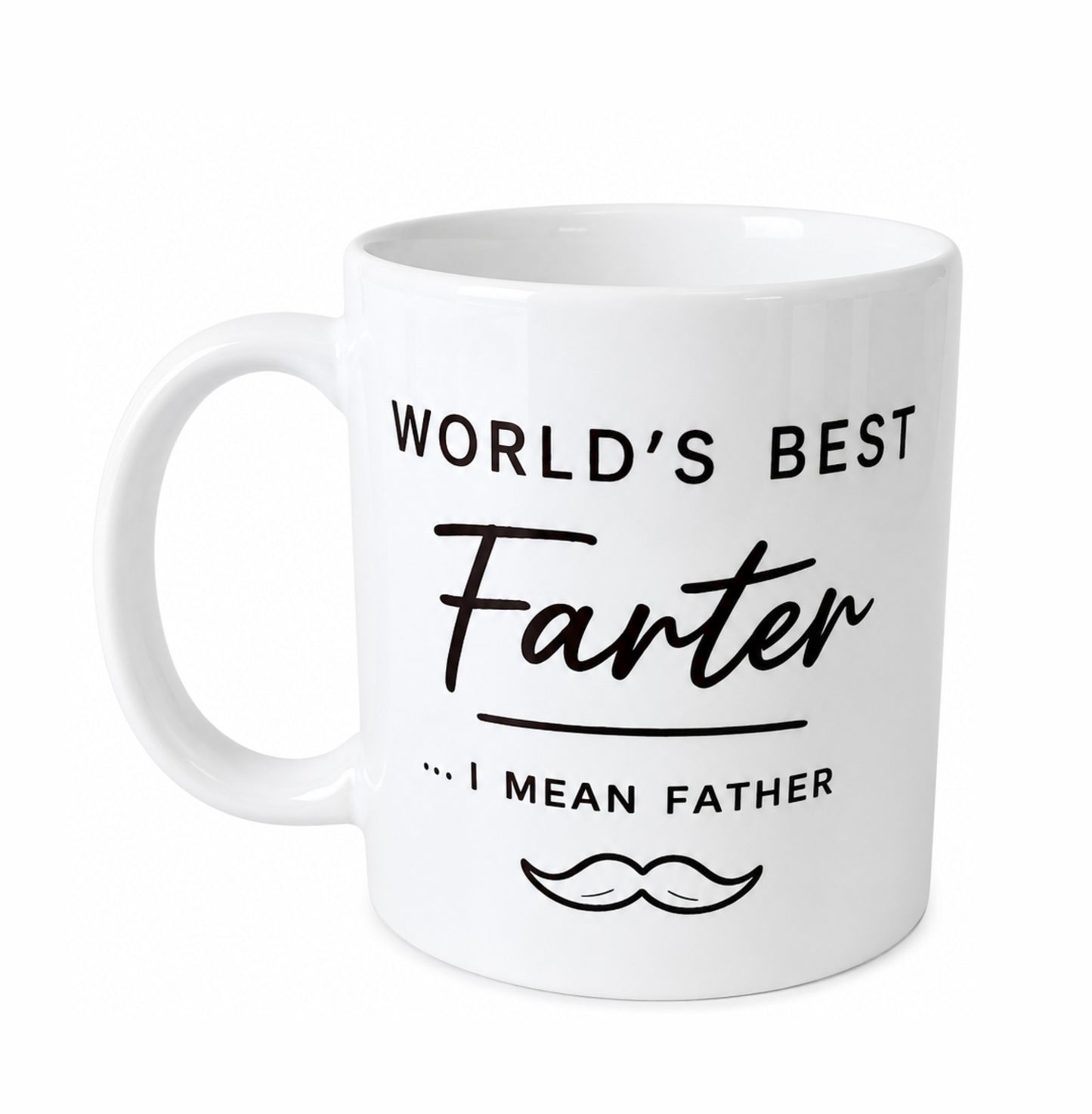 World’s Best Farter... I Mean Father Funny Novelty Coffee Mug – Dad Gift Mug